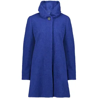 Wolljacke GIL BRET "Wolljacke mit Stehkragen", Damen, Gr. 44, blau (bright blau melange), Obermaterial: 32% Baumwolle CO. 27% Polyester Pol. recyc.. 18% Wolle WO. 18% Polyacryl PAN. 5% diverse Faserarten dF., Jacken Wolljacke