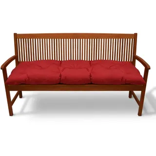 Beautissu Bankauflage 150 x 50 x 8 cm rot 1 St.