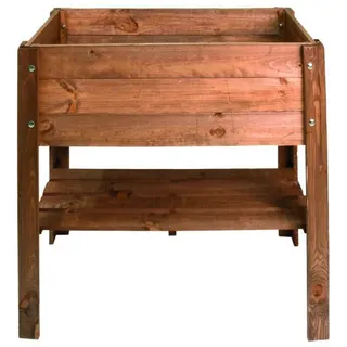 Hochbeet Holz Frühbeet 80,5x78,5x40cm Garten Anzucht Pflanzen Gemüse Kräuter neu