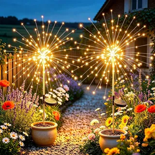 yowin Solarlampe 2 Stück LED 120 IP65