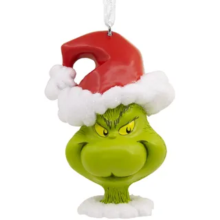 Hallmark Dr. Seuss's How The Grinch Stole Christmas! Grinch in Santa Hat Weihnachtsschmuck