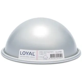 LOYAL Elite Backform Hemisphäre Form Ø15 cm, Kuchenform Ball Motivbackform aus Schwerem, Rostfreiem Aluminium Tortenform Halbkugelbackform Kuchenbackform - Ø15 cm