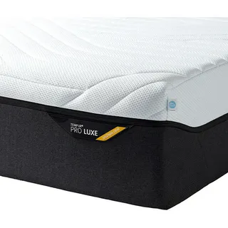 Tempur Matratze PRO Luxe Medium , Weiß , Textil , 180x200 cm , Made in Denmark , Über- und Sondergrößen erhältlich, Bezug abnehmbar/waschbar, für Hausstauballergiker geeignet, für verstellbare Lattenroste geeignet, schadstoffgeprüft, alternative Größen erhältlich, Bezug rundum abnehmbar, orthopädische Matratze , Schlafzimmer, Matratzen, Viscomatratzen