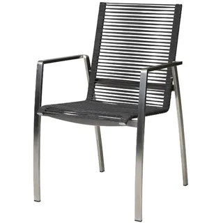 Diamond Garden Atlanta Stapelstuhl Edelstahl/Rope