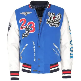 Top Gun Collegejacke »College Jacke TG23004«, blau,