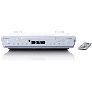 Lenco KCR-150 BT (FM, Bluetooth Radio, Weiss