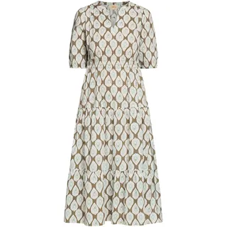Bodykleid CARTOON "Casual-Kleid tailliert", Damen, Gr. 36, EURO, blau (khaki, blau), Obermaterial: 55% Baumwolle CO. 45% Lyocell monocel(R) CLY monocel., Kleider Bodykleid