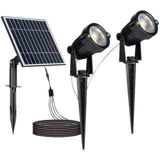 V-Tac Solar LED-Gartenleuchten-Set VT-11031, 2x 1,2 W, 3000 K, IP65