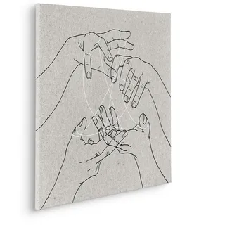 KOMAR »Puppet Show - Größe 60 x 60 cm« Natur 1 Stk. tlg. Keilrahmenbild mi Echtholzrahmen