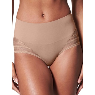 Spanx Illusion Lace Hi-Hipster Shapewear-Unterhose Damen, Café au Lait, M