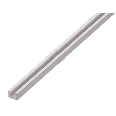 Alberts 492625 Nutprofil | Aluminium, silberfarbig eloxiert | Nutbreite 6 mm | 2000 x 14 x 10 mm