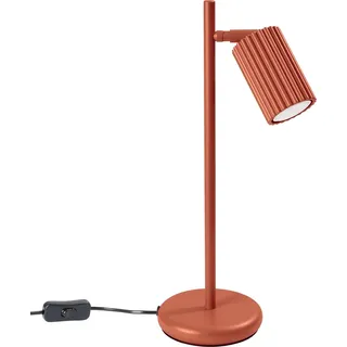 Tischlampe KARBON roter Ocker 1xGU10 10W Aluminium 43x19.5x14.5cm Sollux Lighting - Rot