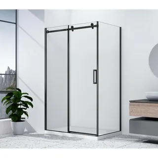 Gelco DRAGON BLACK Rechteckige Duschkabine 1100x800mm Variante