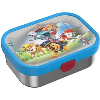 Mepal "Edelstahl-Brotdose mit Gabel Campus 18 x 13 cm", Spülmaschinenfest, paw patrol pups),