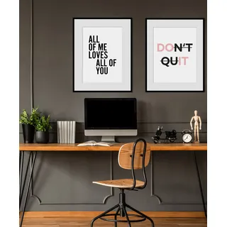 Bild QUEENCE "Sam Smith", weiß (farbe rahmen: schwarz, farbe bild(er): weiß), B:30cm H:40cm, Acrylglas, Holz, Papier, Bilder, Bild, HD Premium Poster-Druck inkl. Holzrahmen