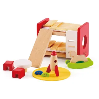 HaPe Puppenhaus-Möbel Kinderzimmer bunt 14-teilig
