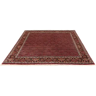 morgenland Orientteppich »Perser - Bidjar quadratisch - 200 x 197 cm - dunkelrot«, quadratisch, 15 mm Höhe, Wohnzimmer, Handgeknüpft, Einzelstück mit Zertifikat, rot