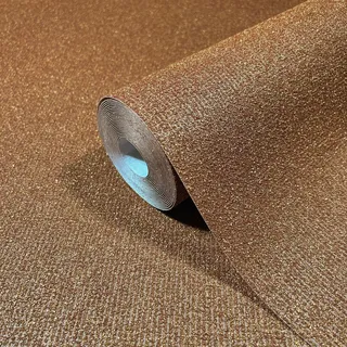 Marburg Vliestapete Uni Metalloptik Glänzend Modern 10,05 m x 0,7 m Braun