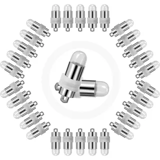 Yizhet 30x LED Ballonlichter, Wasserdicht, Bunt | Nicht-Blinkend, Für Papierlaternen & Luftballons, Deko für Hochzeit, Weihnachten, Party