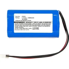 CoreParts Battery for Sony Speaker (1 Zellen, 6800 mAh), Notebook Akku, Blau