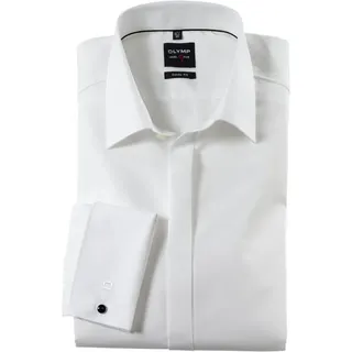 Olymp Smokinghemd »Level Five body fit« Umschlagmanschetten,verdeckte Knopfleiste, beige