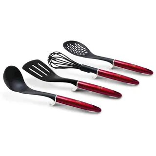 Berlinger Haus Set Küchenutensilien 4-teilig Burgundy BH6235 - Schwarz, Rot