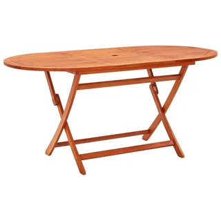 Gartentisch klappbar aus Eukalyptus 160 x 75 x 85 cm - Braun
