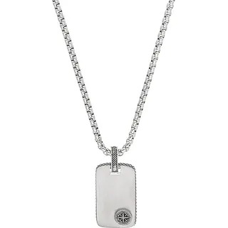 s.Oliver Kette mit Anhänger Kompass Edelstahl Silber 55+5 cm