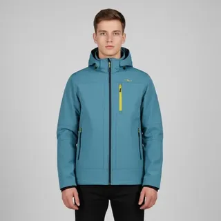 CMP Herren Zip Hoodie Softshell Jacke (Größe 3XL, blau)