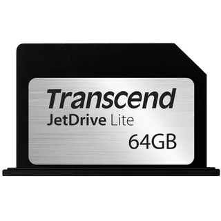 Transcend 64 GB JetDrive Lite extra Speicher-Erweiterungskarte für MacBook Pro (Retina) 13'', angepasst und abschließend mit dem Karten-Slot (Generation Ende 2012- Anfang 2015), TS64GJDL330