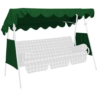 Angerer Freizeitmöbel GmbH Hollywoodschaukel Sonnendach - passend für viele 3-Sitzer Hollywoodschaukeln - Schaukeldach Made in Germany (Swingtex grün, 200 x 120 cm)