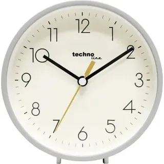 Technoline Model H, Mechanischer Wecker, Rund, Grau, Analog, 150 mm, 156 mm - Grau
