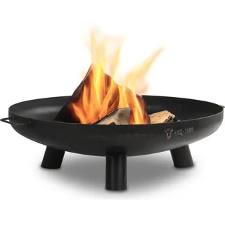 BBQ-Toro Feuerschale Ø 80 cm, Schwarz, Outdoor Dreibein Feuerstelle für Garten und Terrasse