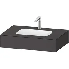 Duravit Qatego Einbauwaschtisch mit Konsole, 800x550x170mm, QA46900, Farbe: Graphit matt