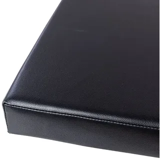 HUALEMEI Premium Benutzerdefinierte Kunstleder Sitzkissen,Verdicken Atmungsaktiv Langer Hocker Sitzpolster Loungekissen Stuhlkissen Sofakissen-Schwarz 80x30x5cm(31x12x2inch)