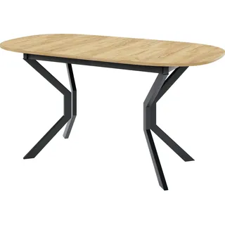 Masseno ESSTISCH VITO M 150 cm - 190 cm / 80 cm x 77 cm Ausziehbar Esszimmertisch, Küchentisch, Ovaler Tisch, Modern Design