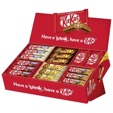 Bild von KitKat Sortimentskarton Schokoriegel 68 Riegel