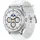 Galaxy Watch 8 Classic BT+LTE 46 mm Edelstahlgehäuse silber Kautschukarmband weiß S/M