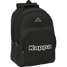 Safta Unisex Kinder M773 Kappa Schulrucksack, ideal unterschiedlichen Alters, bequem und vielseitig, Qualität und Widerstandsfähigkeit, 32 x 15 x 42 cm, Schwarz