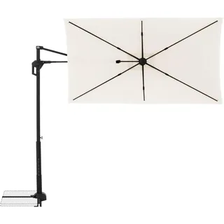 Doppler Ampelschirm , Naturfarben , Metall, Textil , 240x135 cm , 360° drehbar, höhenverstellbar, wetterbeständig, geeignet für Balkon , Sonnenschutz, Sonnenschirme