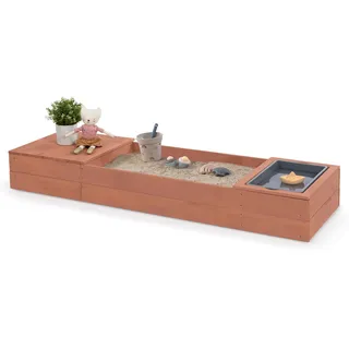 MUDDY BUDDY Sandkasten "Space Saver" mit Matschwanne und Staufach, puderrosa