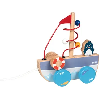 GoKi Ziehschiff Ahoi Blau