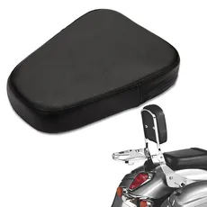 Leder-Rückenlehnenpolster, PSLER Universal Motorrad Sissy Bar Gepäckträger Rückenlehne Pad, Beifahrer-Rückenlehnenpolster Geeignet für die Meisten Motorradmodelle(Typ A)