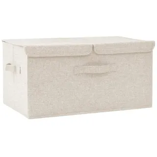 vidaXL Aufbewahrungsbox Stoff 50x30x25 cm Creme