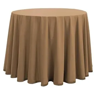 Martina Home Samtliege, 60 cm, rund, Kamelbraun