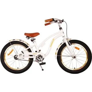Volare Miracle Cruiser Kinderfahrrad - Mädchen - 18 Zoll - Weiß - Prime Collection - Weiß
