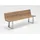 Nova 220 x 56 x 89 cm Teak Recycled