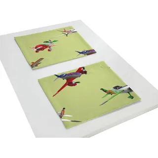 Wirth Platzset "Planes Action" Disney, grün