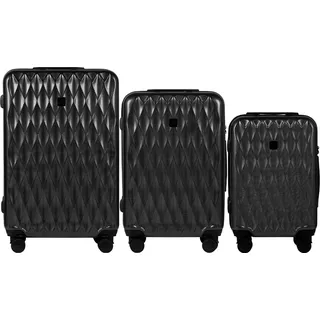 Wings Koffer Set PC Golden Eagle, Dunkelgrau, 3-teilig, TSA-Schloss - Grau