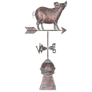 La Hacienda 55695 Kupfer Napoleon Schwein Garten Metall Garten Wetter Fahne Wind